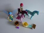 Playmobil, 2 elven met 3 fantasie paarden, Ophalen of Verzenden, Zo goed als nieuw, Los playmobil