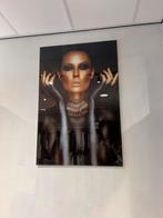 Plexiglas Schilderij Vrouw met Gouden Ketting, Ophalen, Zo goed als nieuw