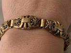 Vintage armband Andreas Daub doublé verguld Amerikaner, Ophalen of Verzenden, Goud, Armband, Verguld