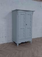 Landelijke klassieke linnenkast, tweedeurskast, biedermeier, Ophalen of Verzenden