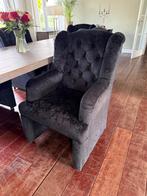 6 LUXE VERRIJDBARE OORFAUTEUILS  STOELEN, Huis en Inrichting, Stoelen, Ophalen, Zwart, Zo goed als nieuw, Stof