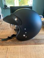 Nieuw! Zwarte brommerhelm., Fietsen en Brommers, Ophalen, Nieuw