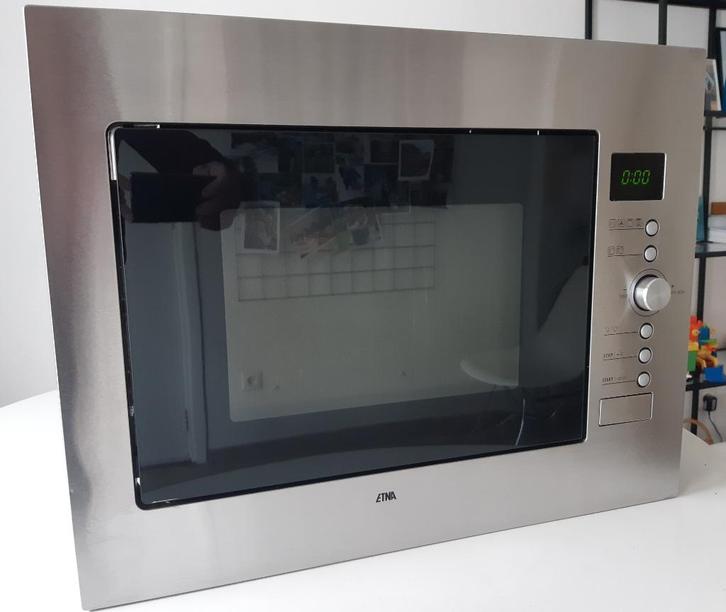 inbouw combimagnetron, Witgoed en Apparatuur, Magnetrons, Gebruikt, Inbouw, Combimagnetron, 45 tot 60 cm, Grill, Oven, Draaiplateau