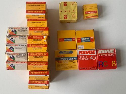 12kodachrome 5agfachrome 3Ektachrome Super8 film onbelicht, Audio, Tv en Foto, Filmrollen, 8mm film, Ophalen of Verzenden