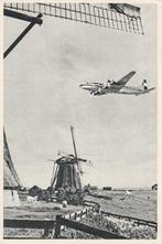 oude a.k. KLM Douglas dc-6 vliegtuig boven windmolen, Verzamelen, Luchtvaart en Vliegtuigspotten, Ophalen of Verzenden, Gebruikt