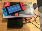 Nintendo Switch (met mod chip) - Zo goed als nieuw!, Spelcomputers en Games, Ophalen of Verzenden, Zo goed als nieuw, Met 2 controllers