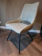 6x De Bommel eetkamerstoelen blauw/groen, Huis en Inrichting, Stoelen, Ophalen, Gebruikt, Blauw, Metaal