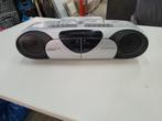 vintage draagbare radio + dubbele cassettedeck audiosonic, Ophalen of Verzenden, Zo goed als nieuw, Radio