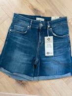 Cup of Joe denim Emma deep blue mid waist short COJ maat S, Kleding | Dames, Spijkerbroeken en Jeans, Ophalen of Verzenden, Nieuw