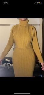 Wool mustard dress + sweater, Ophalen of Verzenden, Zo goed als nieuw, Maat 36 (S), Small