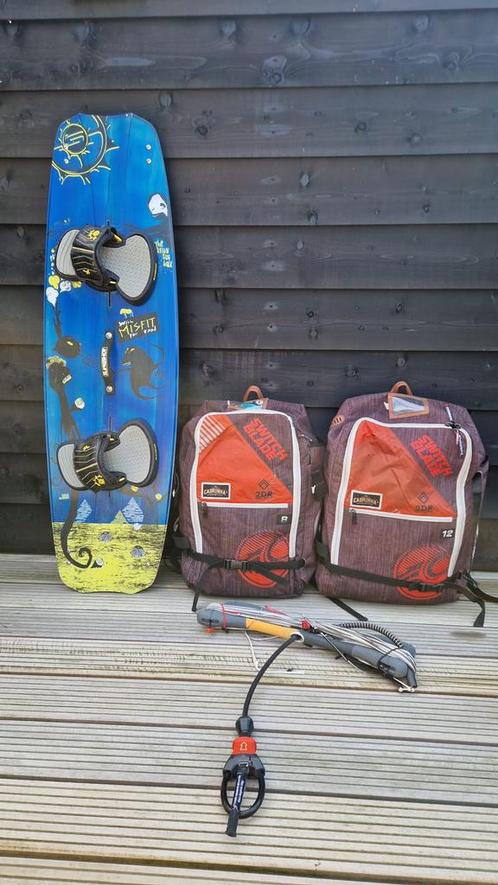 Cabrinha Kitesurf Set 8m en 12m, Watersport en Boten, Kitesurfen, Gebruikt, Kitesurf-set, 12 m², Twintip, Ophalen