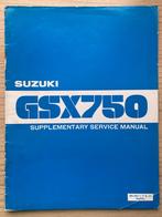 Suzuki GSX750 1981 Supplementary Service Manual, Motoren, Handleidingen en Instructieboekjes, Suzuki