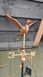 3D koperen windijzer blauwe reiger, Ophalen of Verzenden, Zo goed als nieuw