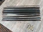 traproeden 14 stuks en één stang jaren 30, Minder dan 50 cm, Gebruikt, Zwart, Ophalen of Verzenden