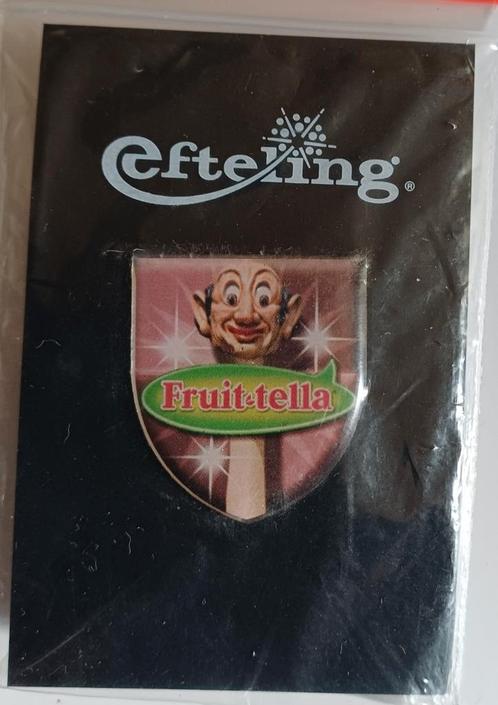 Efteling pin op kaartje Fruitella., Verzamelen, Efteling, Zo goed als nieuw, Button of Speldje, Ophalen