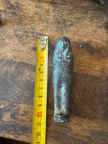 uit oude egypte , bronzen Shabti beschikbaar voor biedingen
