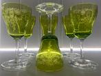 Set van 6 unieke  likeurglazen Val Saint Lambert, Ophalen of Verzenden