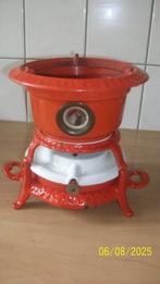 Gietijzeren petroleumstel, 1-pits, rood, Ophalen of Verzenden
