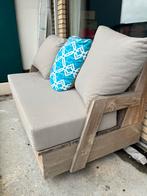 Houten Tuinbank met all weather kussens., Ophalen, Gebruikt, Hout