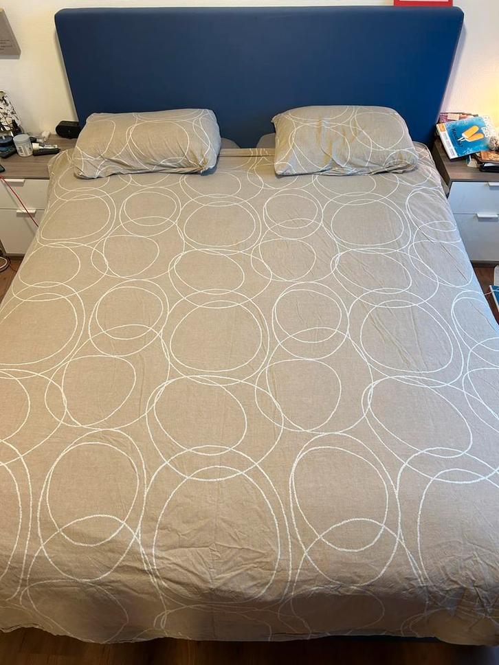 Beige bruin Dekbedovertrek 180x220/240, Huis en Inrichting, Slaapkamer | Bedden, Gebruikt, Tweepersoons, 180 cm, Overige maten