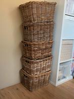 5 prachtige rieten manden van stevig (!) riet!!!, Huis en Inrichting, Woonaccessoires | Schalen en Manden, Ophalen, Zo goed als nieuw