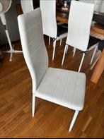 . 6 nieuwe lederlook eetkamer stoelen, Nieuw, Overige materialen, Vijf, Zes of meer stoelen, Wit