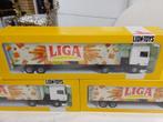 Daf vrachtwagen met LIGA oplegger lion toys, Ophalen of Verzenden, Nieuw, Bus of Vrachtwagen, Lion Toys