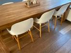 Stoel Normann Copenhagen Form wit vierpoot eikenhout, Wit, Zo goed als nieuw, Vijf, Zes of meer stoelen, Ophalen