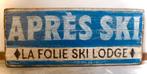 Handgeschilderd bord / wintersport / Après ski / Lodge, Verzenden, Nieuw