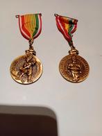 Tempeleers 2 carnavals medailles.  1997. 2000, Postzegels en Munten, Penningen en Medailles, Ophalen of Verzenden, Overige materialen