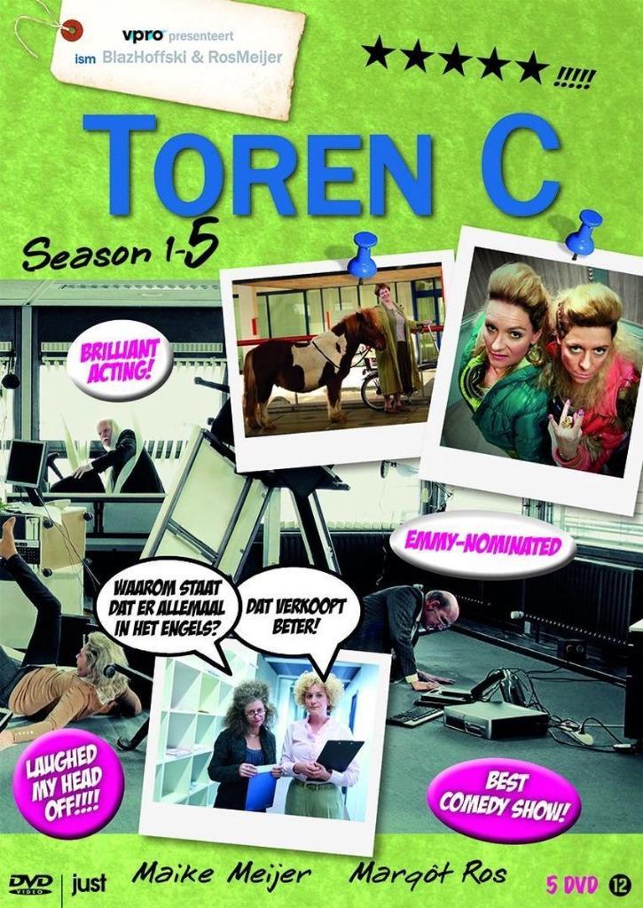 Toren C - seizoen 1 t/m 5 in een box, Cd's en Dvd's, Dvd's | Tv en Series, Zo goed als nieuw, Komedie, Boxset, Alle leeftijden