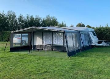 Caravan wintertent met luifel + tegelvloer brand palazzo 280 beschikbaar voor biedingen