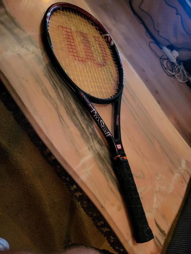 Wilson Hyper Pro Staff 5.0 Tennisracket 290 gram L2, Sport en Fitness, Tennis, Gebruikt, Racket, Wilson, L2, Ophalen of Verzenden