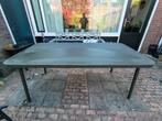 Tuintafel groen, Ophalen, Zo goed als nieuw, Rechthoekig, Aluminium