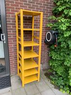 Vintage stellingkast geel kast met planken 50 x 50 x 180, Ophalen, Gebruikt