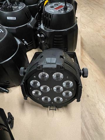 11x LED PAR Spots: Wit, Warm Wit & RGB - DMX beschikbaar voor biedingen