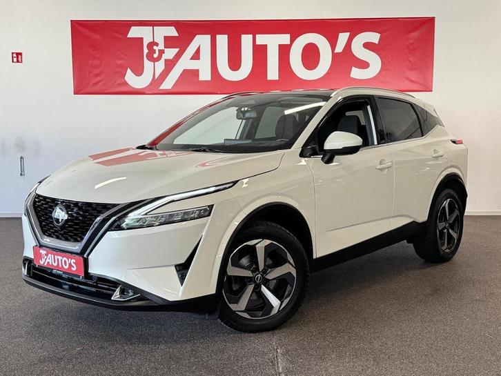 Nissan Qashqai 1.3 MHEV Xtronic TEKNA GROOT NAVI/CAMERA, PAN, Auto's, Nissan, Bedrijf, Te koop, Qashqai, 360° camera, ABS, Achteruitrijcamera