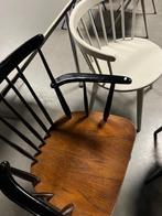 Vintage spijlenstoelen retro spijlen stoelen design jaren 60, Ophalen, Gebruikt, Overige kleuren, Drie