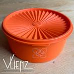 Vintage, retro, oranje koektrommel Tupperware, Gebruikt, Tupperware, -, -