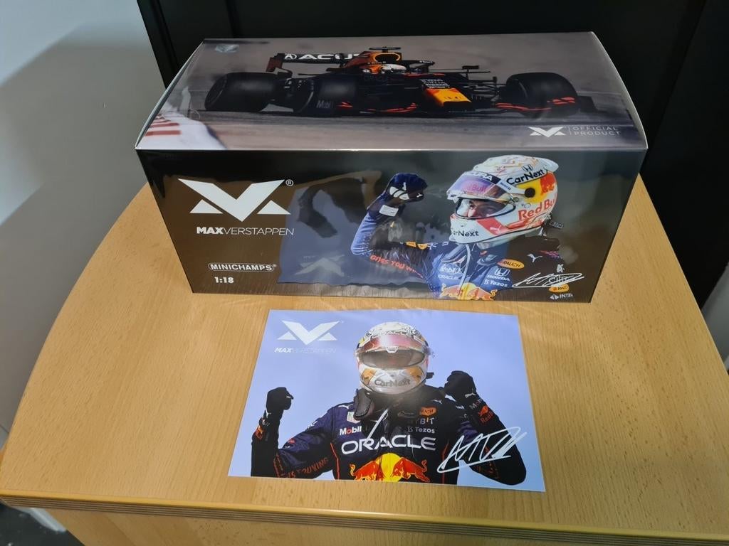 Max Verstappen Red Bull RB16B 2021 1:18 US grand prix, Ophalen of Verzenden, Nieuw, Formule 1
