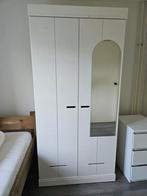 Witte kledingkast, Ophalen, Gebruikt, Met hangruimte, 50 tot 100 cm