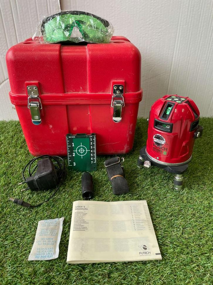 FUTECH Multicross 8 HPSD Kruislijnlaser-groen-50m-8 lijnen, Doe-het-zelf en Verbouw, Gereedschap | Handgereedschap, Gebruikt, Ophalen of Verzenden