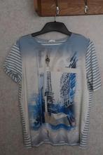 Gerry Weber T shirt maat 42 afbeelding Eiffel toren nieuw, Kleding | Dames, T-shirts, Blauw, Maat 42/44 (L), Nieuw, Ophalen of Verzenden