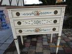 ladekastje Louis XVI stijl beschilderd vintage, Ophalen, Gebruikt, 50 tot 100 cm, 3 of 4 laden
