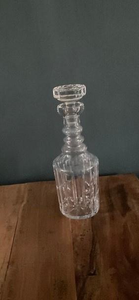 Whisky likeurdecanter facetgeslepen kristallen fles met stop, Antiek en Kunst, Antiek | Glas en Kristal, Ophalen of Verzenden