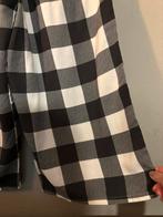 Zwart-wit geruite culotte / palazzo broek - Maat M, Kleding | Dames, Broeken en Pantalons, Maat 38/40 (M), Zwart, Ophalen of Verzenden