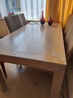 Rieten eetkamerstoelen en tafel te koop, Antiek en Kunst, Ophalen