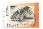 IJsland Mi. 872, Postzegels en Munten, IJsland, Verzenden, Gestempeld