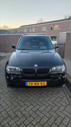 BMW X3 3.0 I 2004 Zwart, Auto's, BMW, 2000 kg, Zwart, Bruin, Handgeschakeld