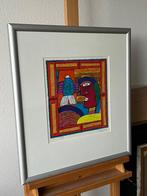 Clemens Briels, ingelijste kleurrijke zeefdruk, Ophalen